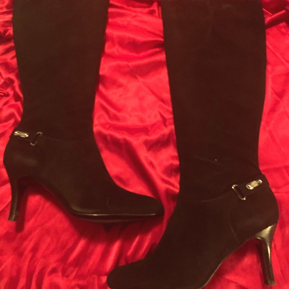 Black Calvein Klein heel Boots
